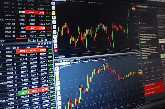 A picture of an asset price chart.