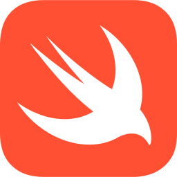 A picture of the Swift programming language logo.